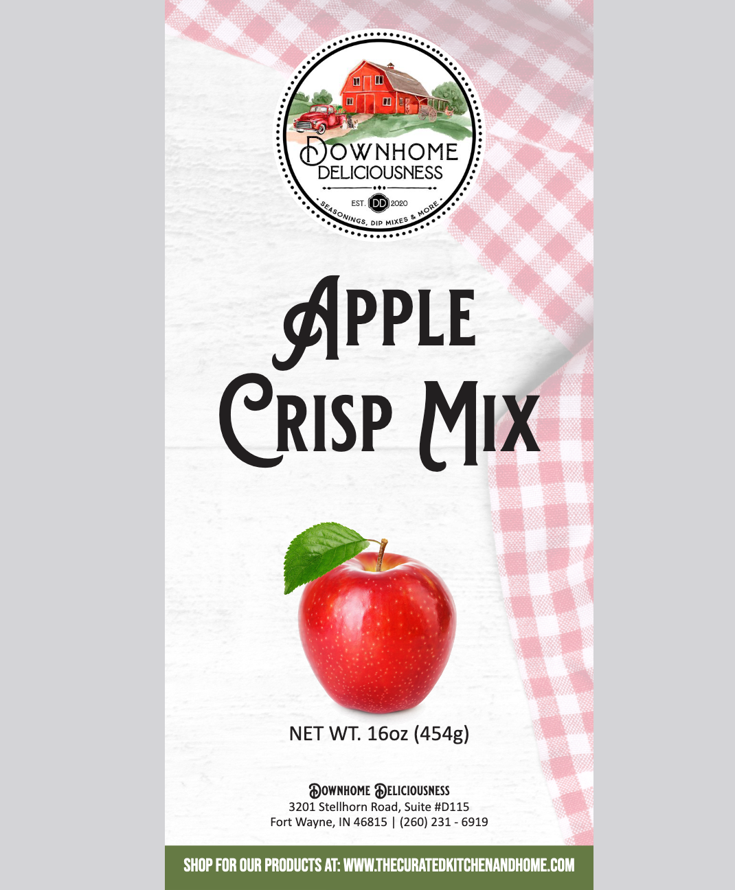 Downhome Deliciousness Dessert Baking Mixes - Apple Crisp