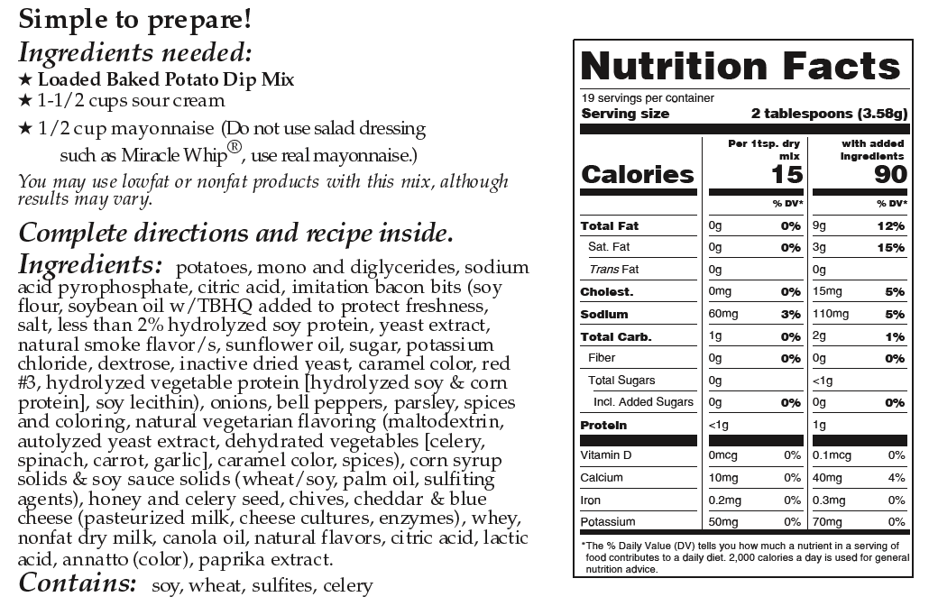 Downhome Deliciousness Loaded Baked Potato Mix